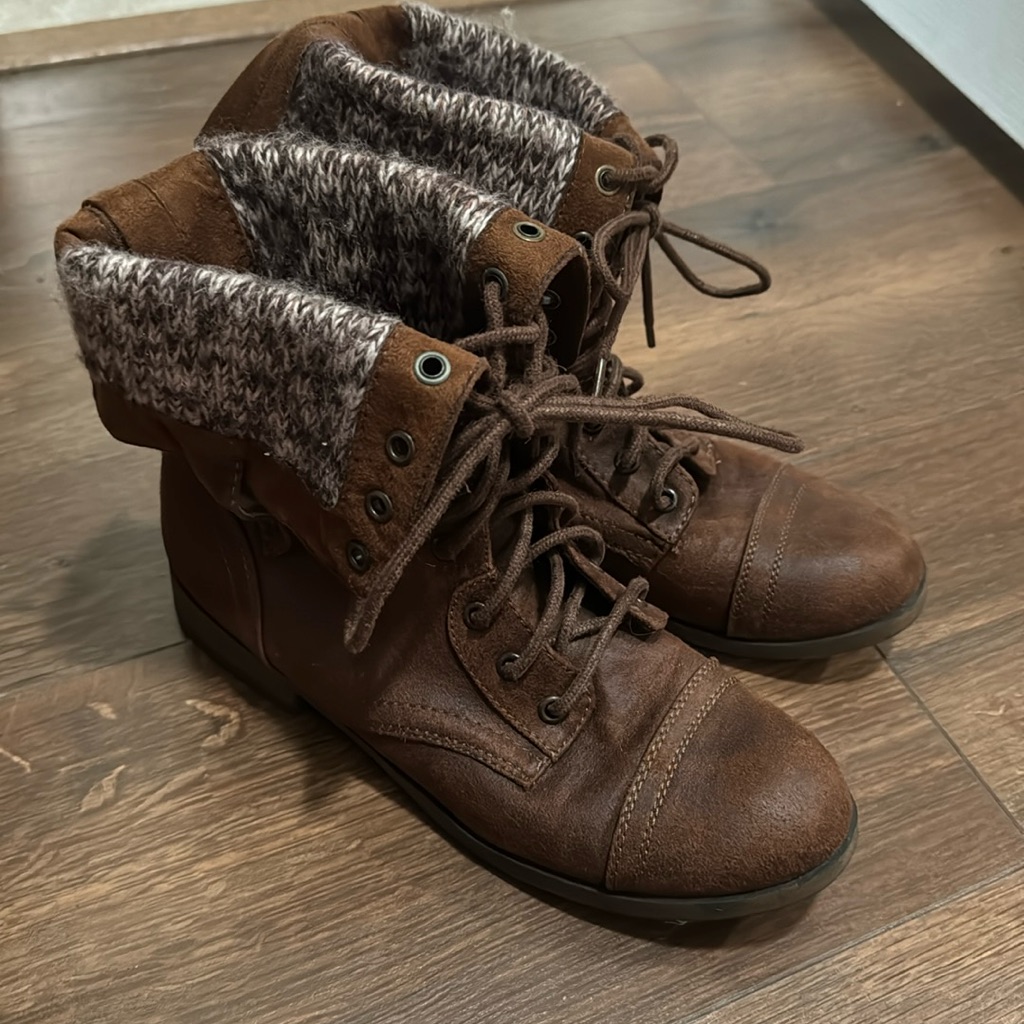 Brown Combat Boot